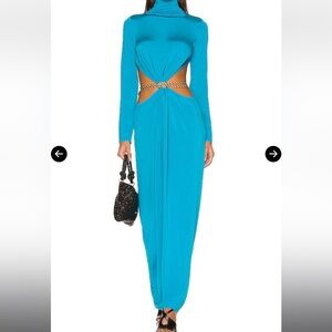 Cult Gaia Genevieve Gown in Cyan